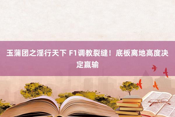 玉蒲团之淫行天下 F1调教裂缝！底板离地高度决定赢输