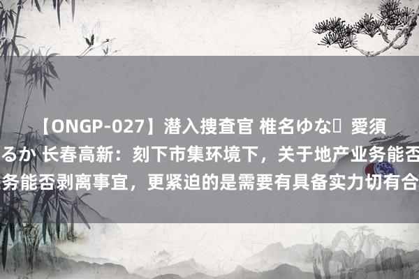 【ONGP-027】潜入捜査官 椎名ゆな・愛須心亜・紺野ひかる・佳苗るか 长春高新：刻下市集环境下，关于地产业务能否剥离事宜，更紧迫的是需要有具备实力切有合理购买意向的收购方