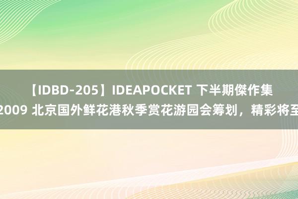 【IDBD-205】IDEAPOCKET 下半期傑作集2009 北京国外鲜花港秋季赏花游园会筹划，精彩将至