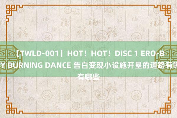 【TWLD-001】HOT！HOT！DISC 1 ERO-BODY BURNING DANCE 告白变现小设施开垦的道路有哪些